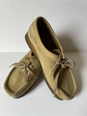 Women’s Clarks Originals Wallabee Suede Sand Walking Comfort Shoes 6.5 M